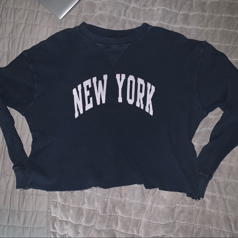 Brandy Melville New York long sleeve Waffle Tee